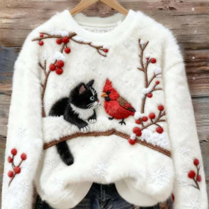 Women's Christmas Flannel Hoodie - 3D Printed Holiday Design S-5XL