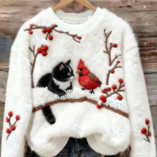 Women's Christmas Flannel Hoodie - 3D Printed Holiday Design S-5XL