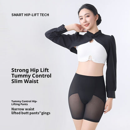 High-Waist Shaping Pants - Nylon Compression Leggings for Women
