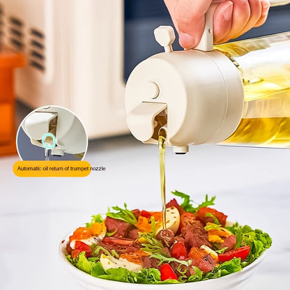 Olive Oil Sprayer Dispenser - 470ml Glass 2-in-1 Spray & Pour Bottle