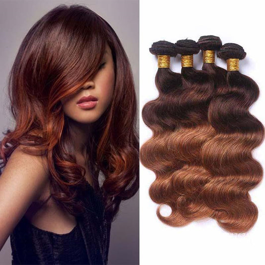 Women's Real Human Hair Wavy Body Wave Wig - Natural Looking