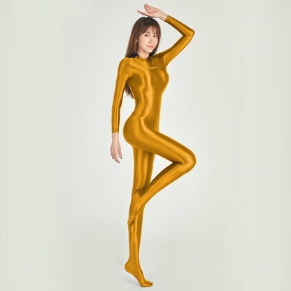 Women's Long Sleeve One-Piece Swimsuit - Nylon Diving Suit