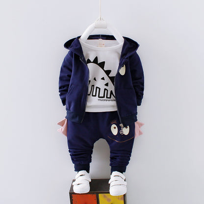 Boys Cotton Hoodie Tracksuit Set - Long Sleeve Pants Outfit