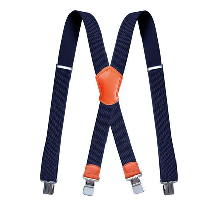 Unisex Corn Grain Elastic Garment Strap - Adjustable Trouser and Pant Suspender Clip
