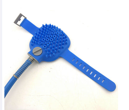 Pet Bathing Glove with Water Spray Nozzle & Hose for Dogs