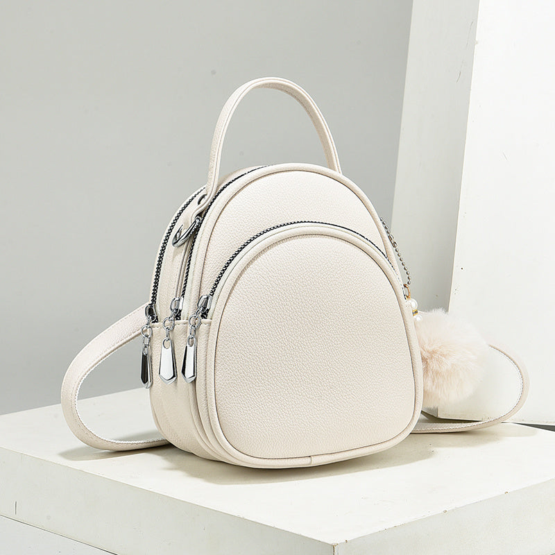 Mini Crossbody Handbag - Waterproof Faux Leather Shoulder Bag for Women
