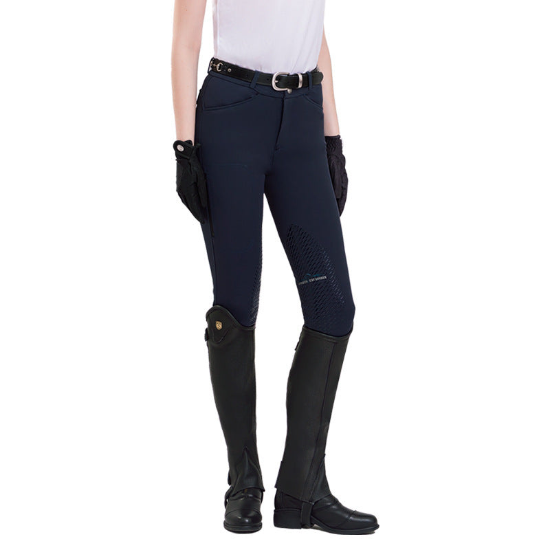 Equestrian Silicone Breeches - Breathable Riding Pants for Men and Women