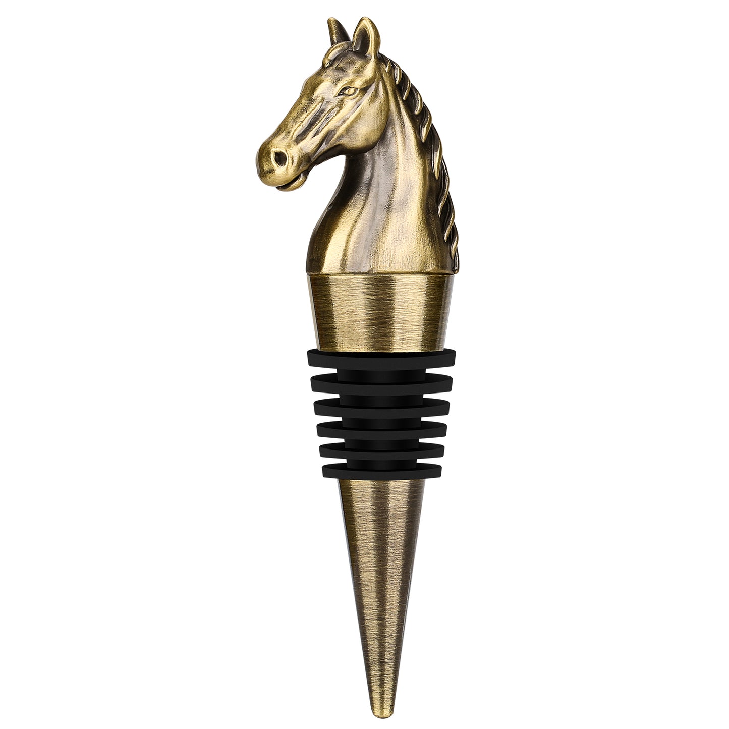Horse Head Wine Bottle Stopper - Zinc Alloy Decorative Stopper