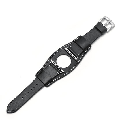 Genuine Cow Leather Apple Watch Band - Premium Replacement Strap