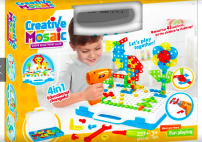 Creative Drill & Screw Building Blocks Set - Educational STEM Toy for Kids 3+