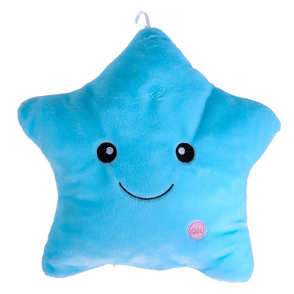 LED Light-Up Plush Star Cushion Pillow Toy | 41cm Soft Stuffed Gift for Kids