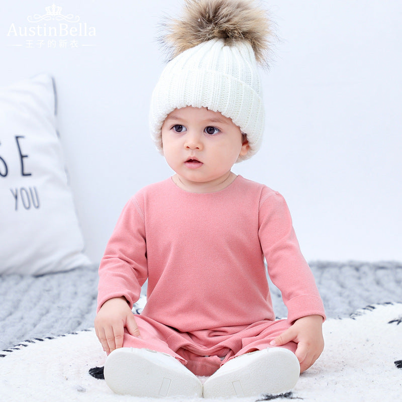 Baby Pajama Romper - Soft Polyester Sleepwear Climbing Suit