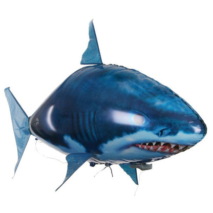 RC Flying Shark Balloon - Remote Control Air Swimming Fish Toy with Infrared