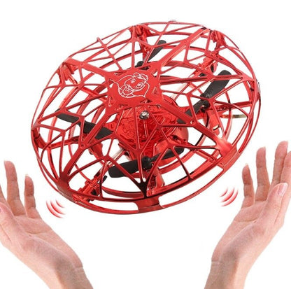 UFO Mini Drone - Infrared Sensing Flying Helicopter with Hand Control & USB Charging
