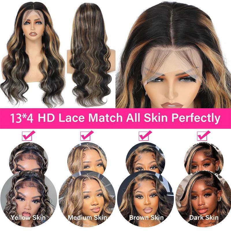 13x4 Body Wave Lace Front Human Hair Wig - Natural Wave Texture