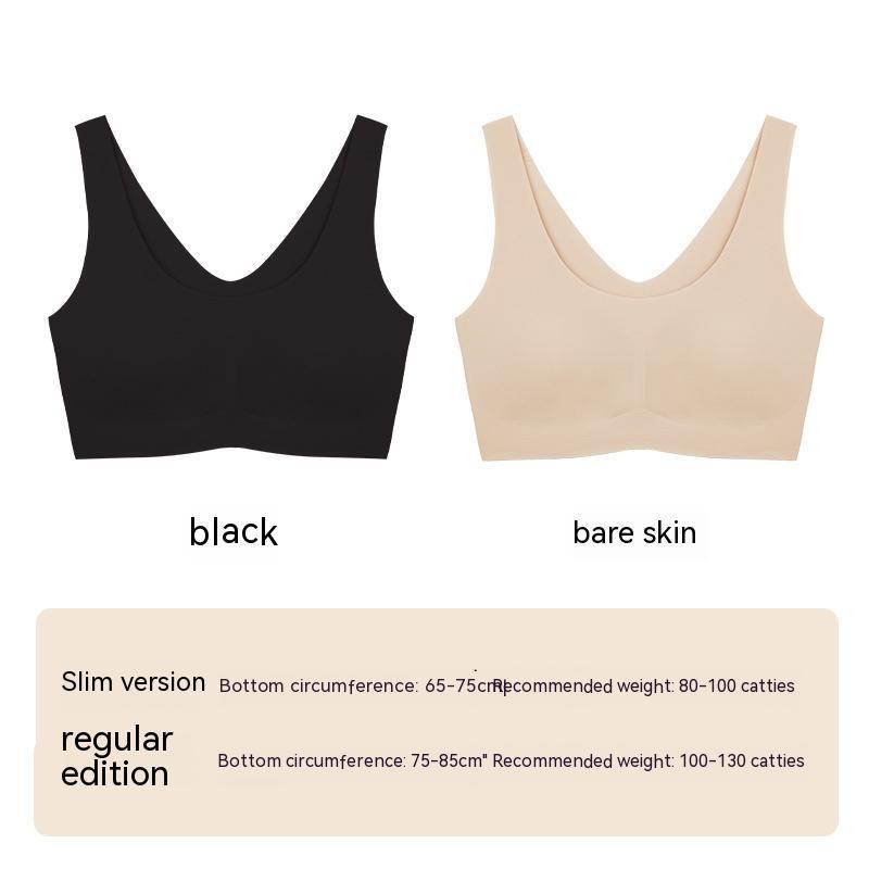 Women's Seamless Triangle Cup Underwire Bra - A B C Cup Detachable Straps