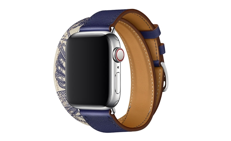 Genuine Leather Apple Watch Band - Premium Cowhide Strap with Stainless Steel Pin Buckle