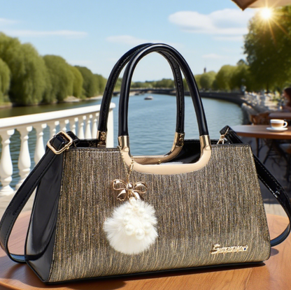 Hollow Out Envelope Crossbody Bag - Waterproof PU Leather Handbag