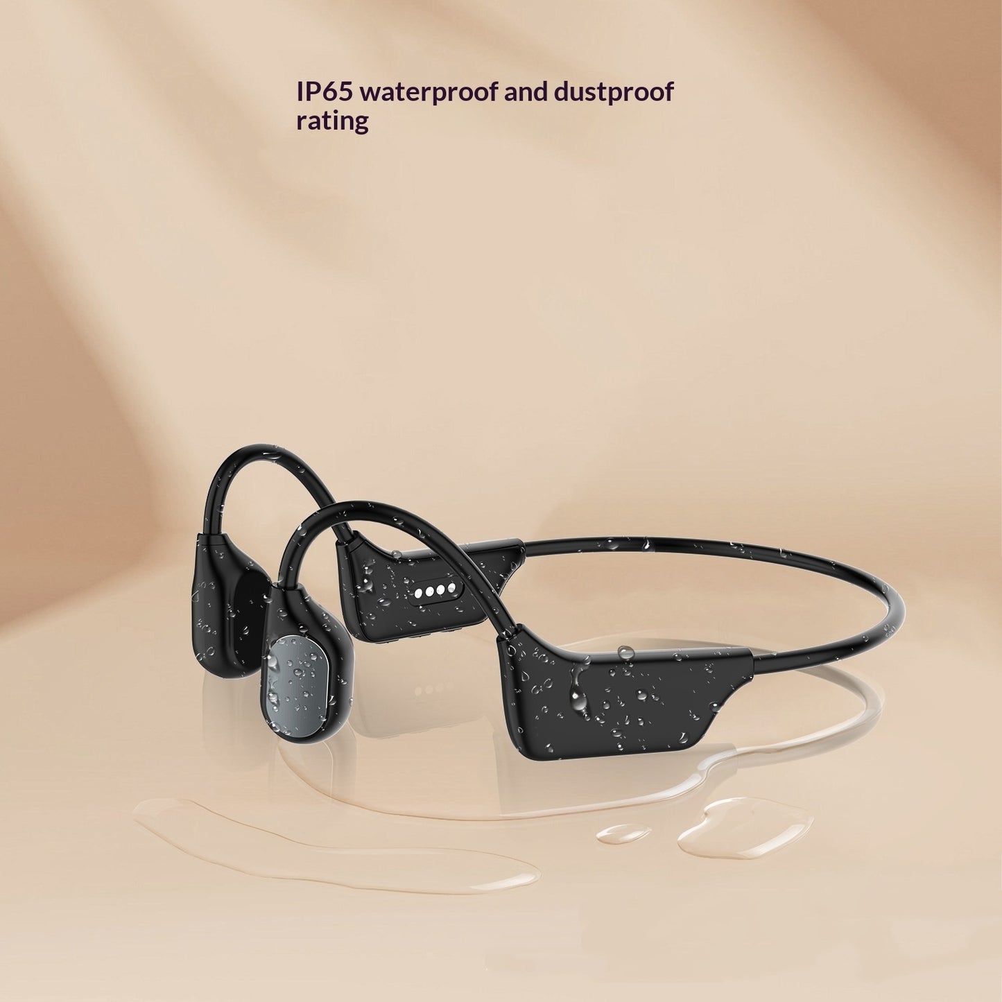 Wireless Bone Conduction Headphones - Waterproof Sports Earphones with 8+ Hour Battery
