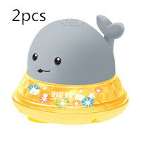 Baby Bath Whale Toy - Electric Water Spray with Lights & Music for Bathtub Fun