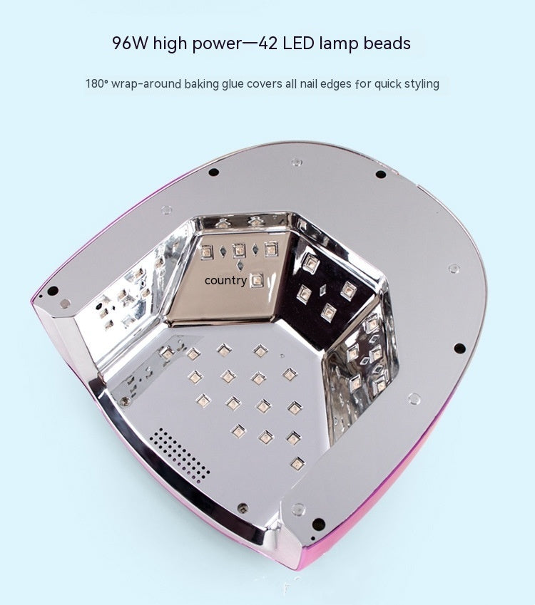 UV Nail Lamp - 96W High-Power Phototherapy Machine for Gel Polish Curing