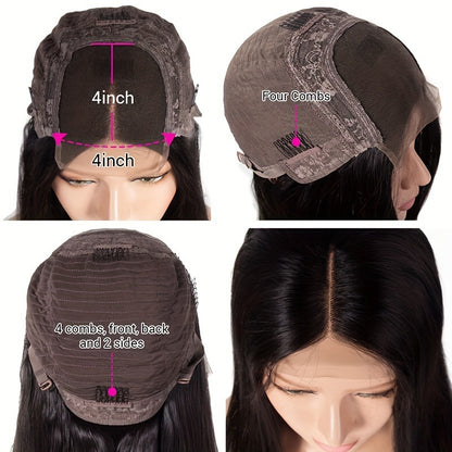 Straight Bob Lace Front Human Hair Wig - Short Bob Style