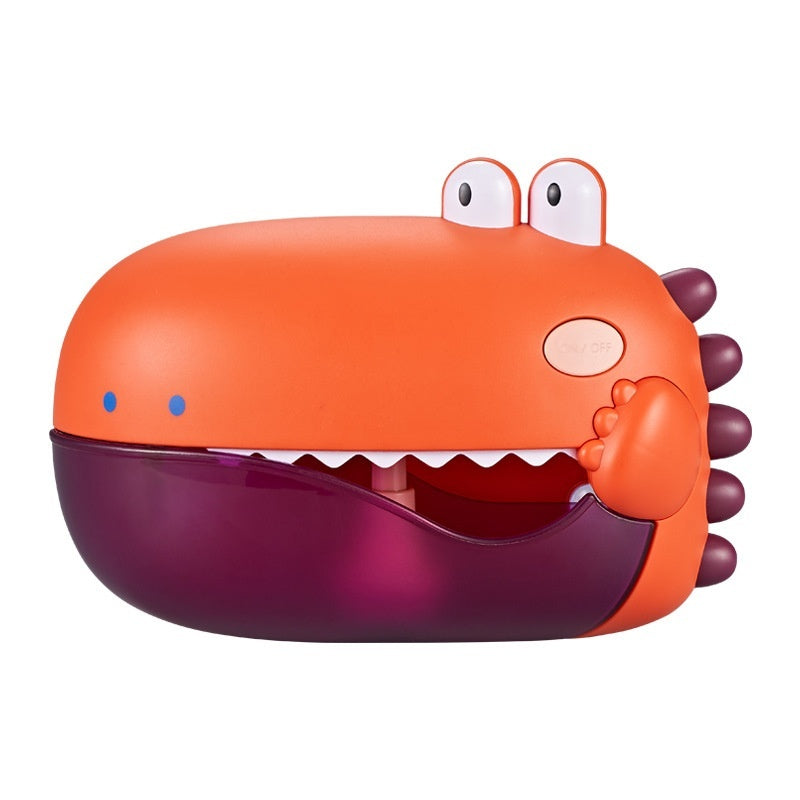 Dinosaur Baby Bath Bubble Machine - Wall-Mounted with Music for Bath Time Fun