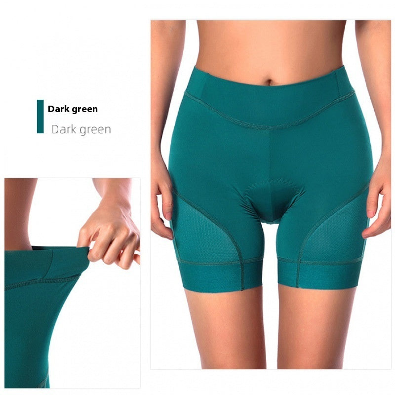 Women's Padded Cycling Shorts - Silica Gel Cushion Bike Underwear