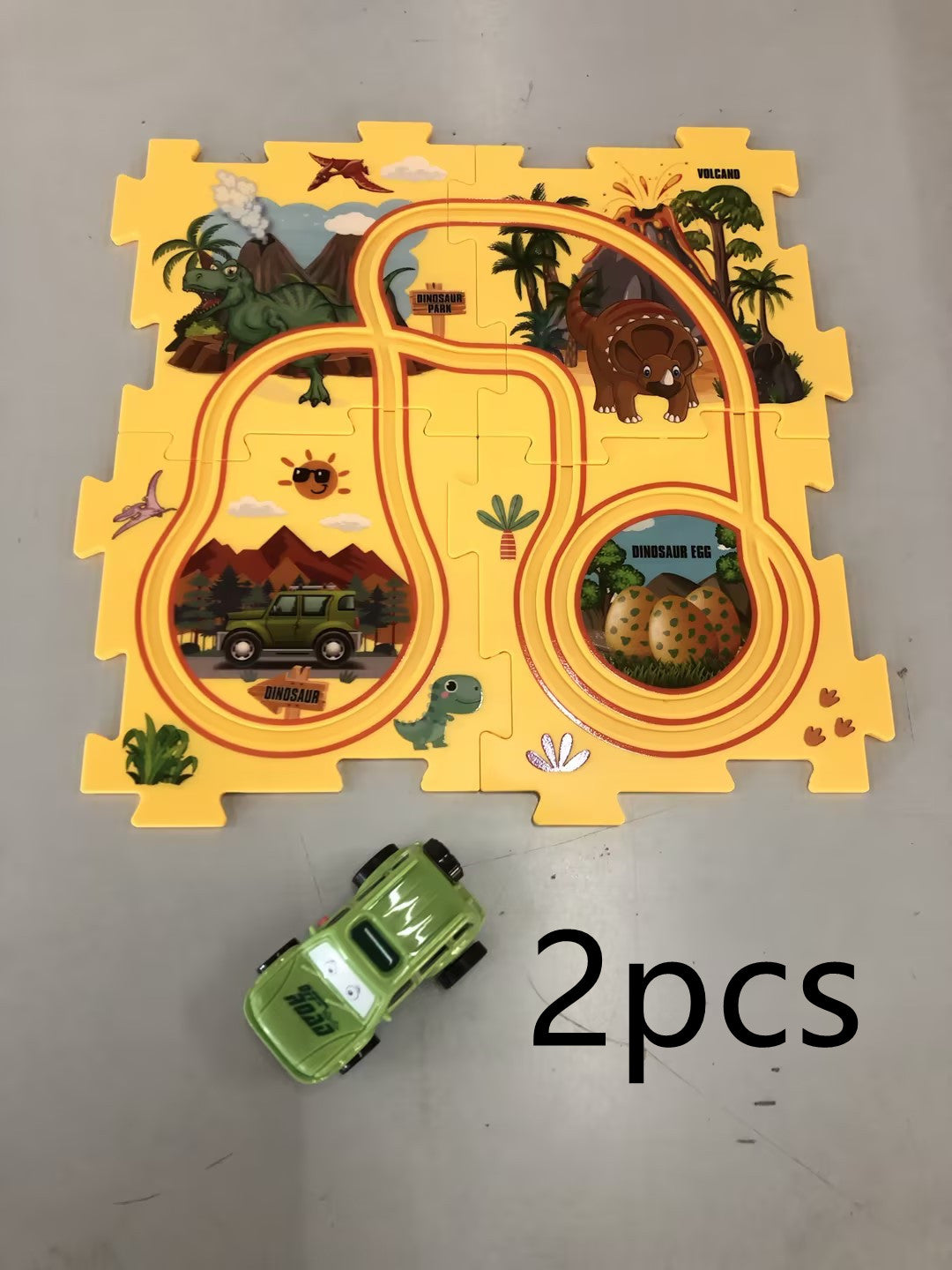 DIY Electric Track Puzzle - Automatic Rail Car Building Set for Kids Educational Play
