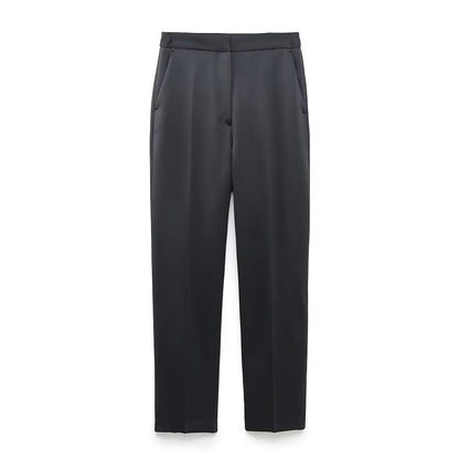 Women's Two-Piece Vest Top and Straight Leg Pants Set - Urban Style