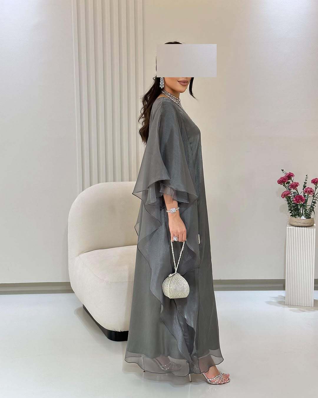 Women's Solid Color Loose Casual Cardigan Robe Dress - Long Sleeve Polyester
