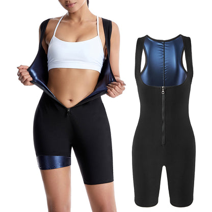 Corset Workout Sweat Suit - Intense Sweating Fitness Jumpsuit