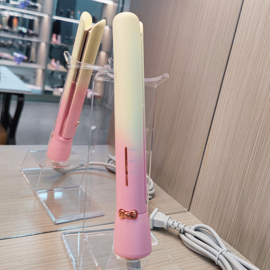 Mini Corn Hair Curler & Straightener | LC103 Crimper for Volume & Waves | EU/US/UK Plug
