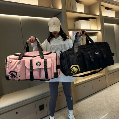 Large Capacity Travel Backpack - Waterproof Oxford Cloth with Dry/Wet Compartments