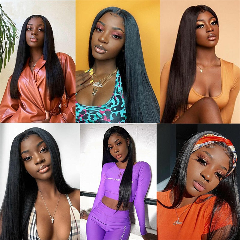 Straight Human Hair Wig - Premium Quality Long Wig