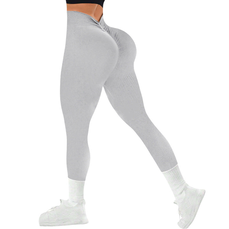 European-Style Seamless Nylon Yoga Pants - Sports Leggings