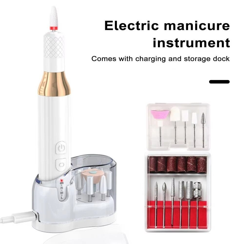 Electric Nail Drill - USB Rechargeable Portable Manicure Machine
