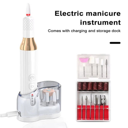 Electric Nail Drill - USB Rechargeable Portable Manicure Machine
