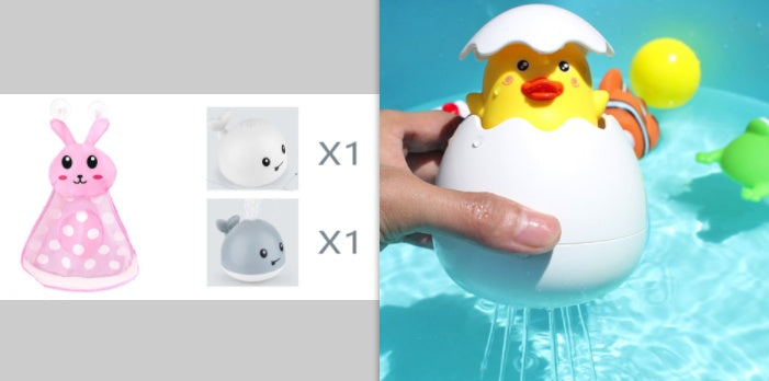 Baby Bath Whale Toy - Electric Water Spray with Lights & Music for Bathtub Fun