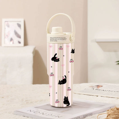 Insulated Straw Tumbler with Ceramic or Stainless Steel Liner - 725ml