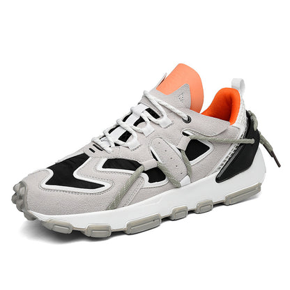 Platform Sports Running Shoes | Multi-Material Splicing Upper | PU Sole | Unisex Sizes 36–44