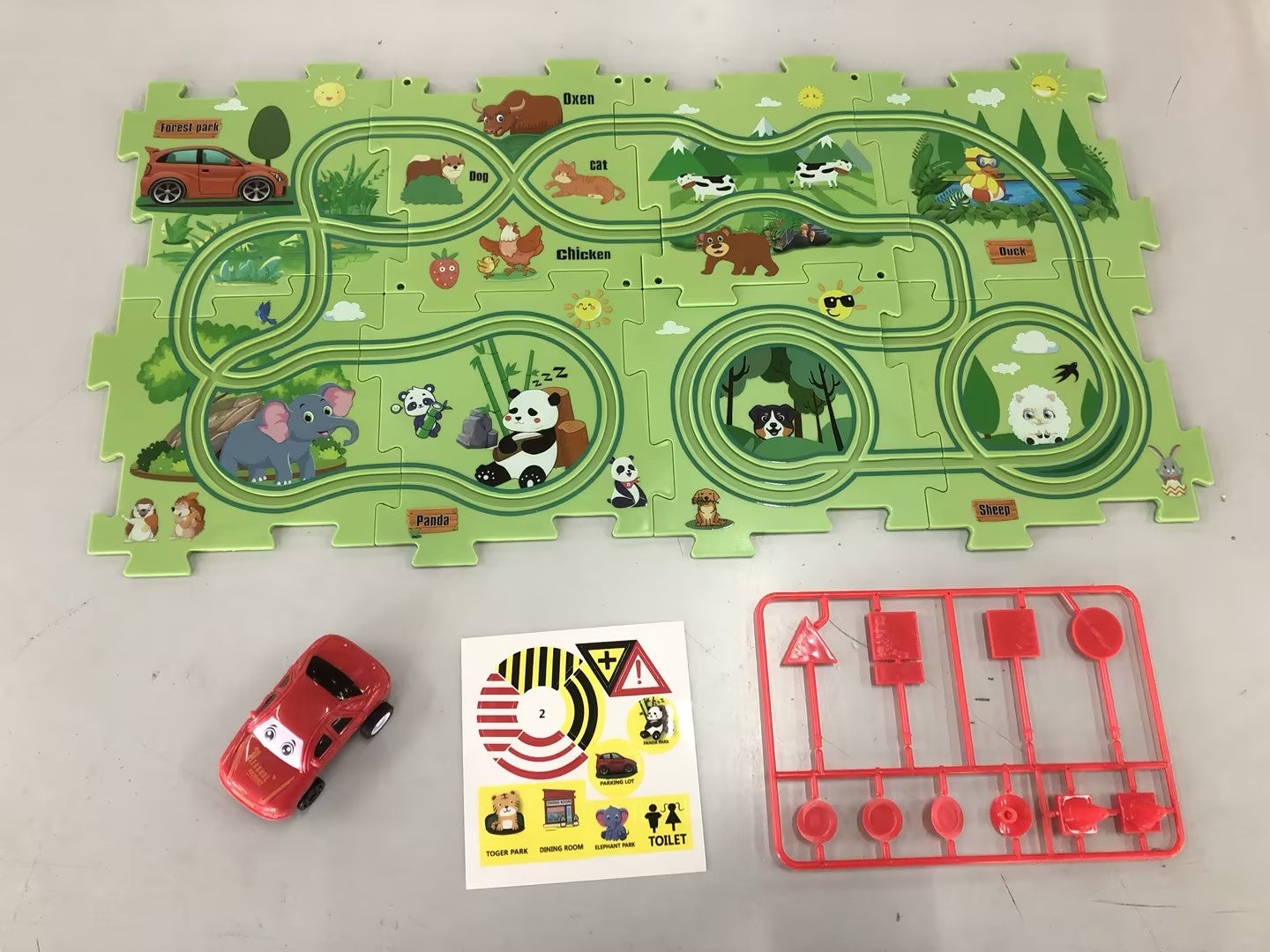 DIY Electric Track Puzzle - Automatic Rail Car Building Set for Kids Educational Play