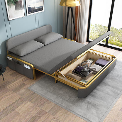 Foldable Sofa Bed - Double Metal Frame Convertible Couch