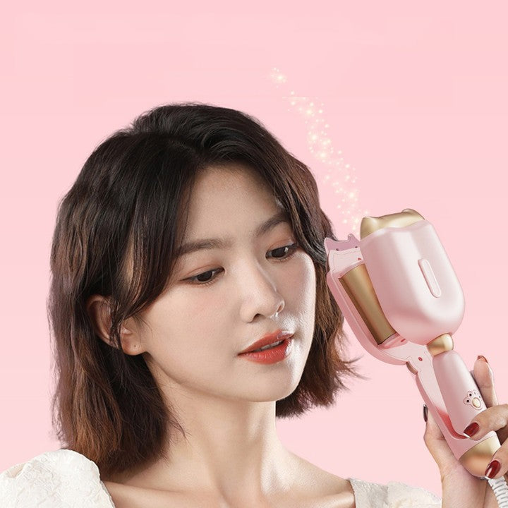 RD8218 Curling Iron | 4-Temp Settings | Eco-Alloy Heat Conductor | Wet & Dry Use | Pink