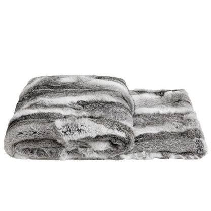 Luxury Faux Fur Bed Runner - Modern Minimalist Throw Blanket