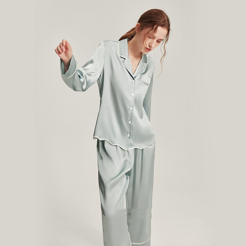 Women's Mulberry Silk Pajama Set - Long Sleeve Two-Piece Sleepwear