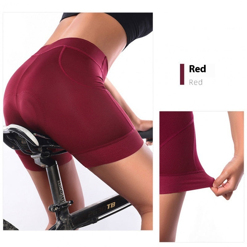 Women's Padded Cycling Shorts - Silica Gel Cushion Bike Underwear