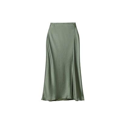 Premium Two-Tone Silk Mermaid Skirt - Elegant Fishtail Design