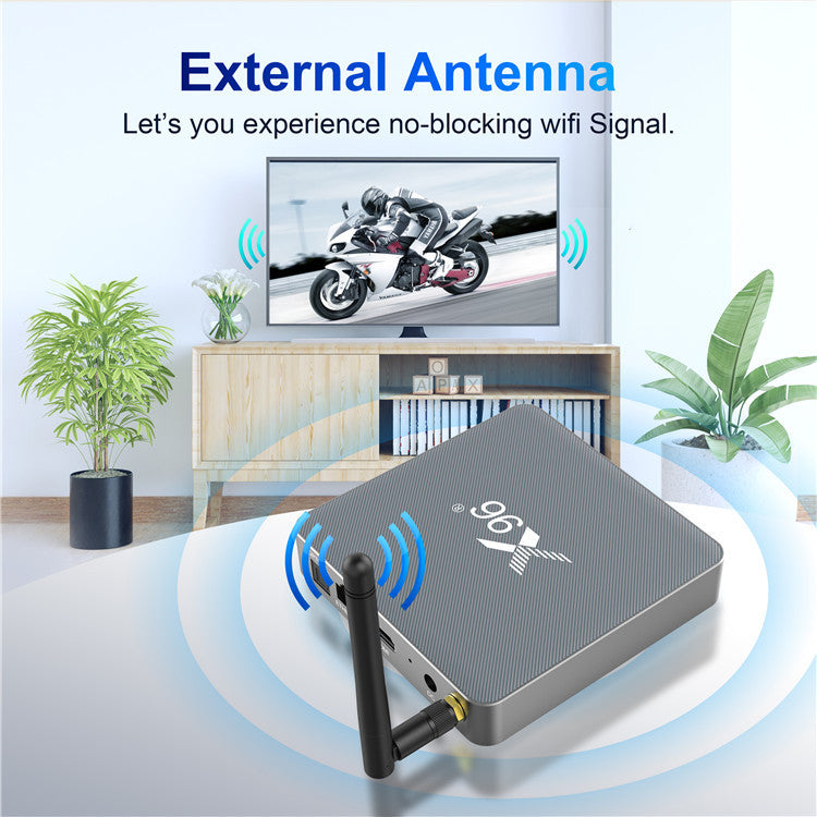 Android Smart TV Box - 4K Streaming Media Player with Dual Band WiFi & Bluetooth