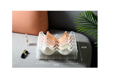Underwear & Bra Storage Organizer Box - 6 Cell Drawer Divider